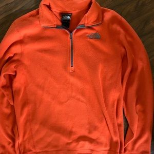 Men’s Orange North Face Pullover